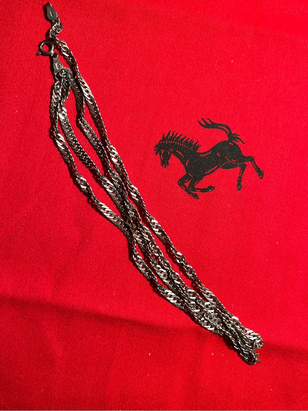 Silver Multi-Strand Rope Chain Necklace - Silver